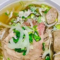  Beef Phở · Noodle ,slice of round steak, beef meatball, flank,