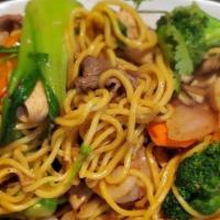  Stir -Noodles Special · Combination chow mein beef stir fried , shrimp,vegetables.