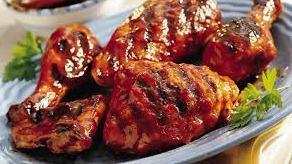 Bbq Chicken · BBQ chicken marinated with Thai herbs and served with sweet chili sauce.