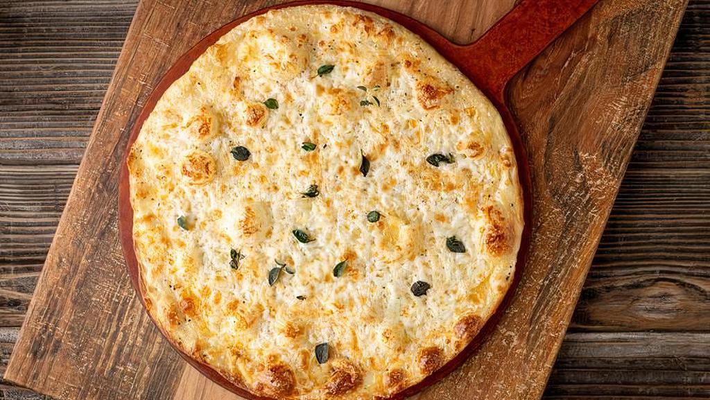 Garlic Cheese Crisp (780 Cal) · house-made dough, garlic & oil, mozzarella, parmesan cheese, fresh oregano