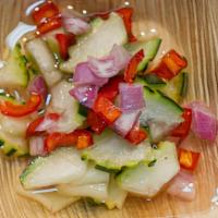 Cucumber Salad · Serve with Thai Style Vinaigrette Dressing.