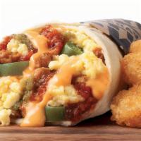 Spicy Chorizo Breakfast Burrito Combo · It gives you the heat you need to take on your day and gets you awake and on your feet. Orde...