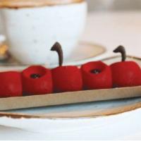Cherry Dark Chocolate Mousse · Gluten free. Contains: dairy, eggs. 
Dark chocolate cherry mousse, layered with chocolate fl...