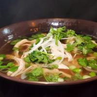 Chicken Pho Soup · Chicken Breast and in-house broth made from bones and meats with ginger, onions, various spi...