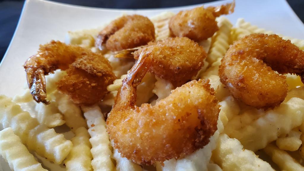 Shrimp & Chips · Coconut Shrimp & French Fries with Tartar sauce