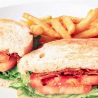 Blt Sandwich · Bacon, lettuce, tomatoes, and mayonnaise on your choice of bread. Served with your choice of...