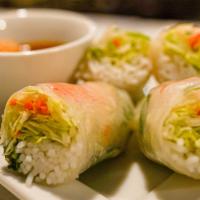 Spring Rolls (2) · Gluten Free.
Contains Peanuts.Served with homemade peanut sauce.