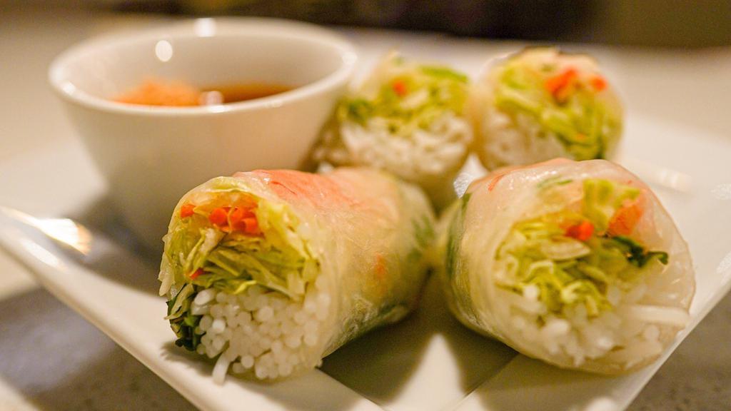 Spring Rolls (2) · Gluten Free.
Contains Peanuts.Served with homemade peanut sauce.