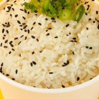 Steamed Rice · steamed short grain rice + sesame seed + green onion