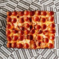 Gluten-Free Pepperoni Pizza · Ezzo Pepperoni, Mozzarella, Wisconsin Brick, Cheddar, Red Sauce - (10
