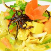 Yellow Curry · Choice of meat, potatoes, carrots, onions, and bell peppers in a delightful Thai yellow curr...