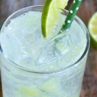 Soda Limeade · Made with fresh squeezed lime juice.