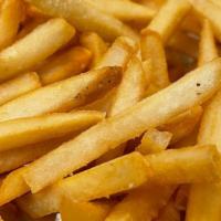 Fries · Fried until crispy and golden, dusted with salt. Vegetarian.