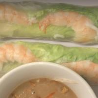 Gỏi Cuốn Tôm Thịt / Chay (2 Pieces) · Spring rolls with shrimp, pork / tofu, noodles and lettuce.