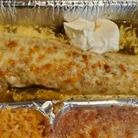 Deluxe Shrimp Enchilada Special · Corn tortillas filled with shrimp, mushrooms, green peppers and onion, topped with a green s...