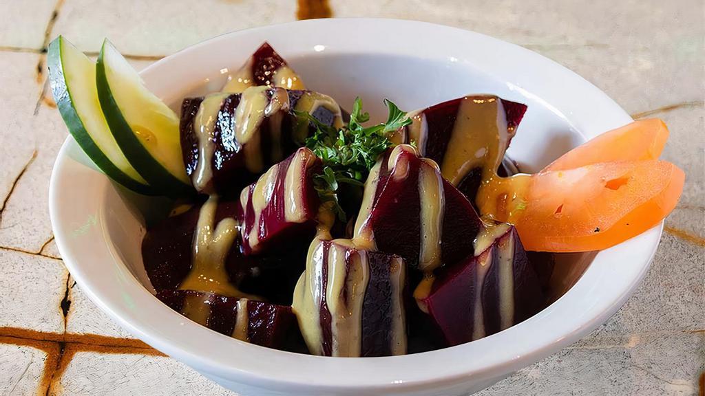 Beets  (V,Gf) · Steamed beets with our house lemon dressing.