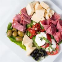 Italian Antipasto · An array of meats & cheese and other Italian goodies.