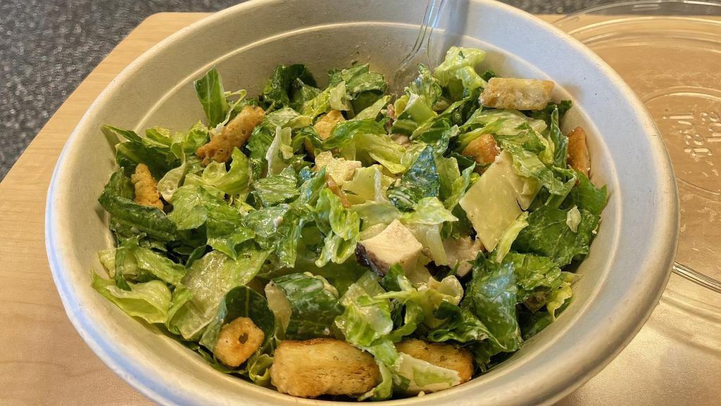 General Caesar Salad · A salad fit for an emperor! Romaine lettuce, house croutons, and Parmesan cheese with Caesar dressing.