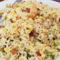 Fried Rice · Choice of chicken, pork, beef, vegetable or barbecued pork.