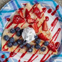 Berries Cheesecake · Cream cheese, strawberry, blueberry, raspberry.