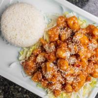  Sesame Chicken - Ga Me · Crispy chicken tossed in savory-sweet and sour sesame sauce.choice beef,chicken,tofu
Choice ...