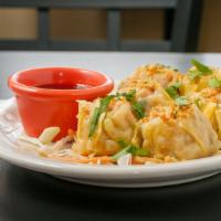 #8. Veggie Gyoza (6Pcs) · Deep fried dumplings stuffed with tofu, cabbage, carrot, spinach, bean noodles.