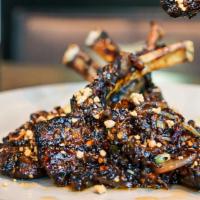 Nam'S Lamb Chops · Marinated in cognac and Sichuan peppercorn then grilled and finished with hoisin, fresh toas...