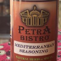 Petra Mediterranean Seasoning · For Seafood, Veggies, and Poultry.