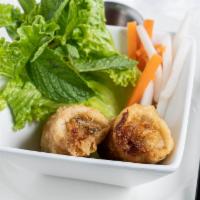 Crispy Rolls (2) · Pork and shrimp, ear mushroom, bean thread noodles, and fish sauce vinaigrette dipping.