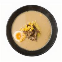 Kids Ramen · Comes with pork, half-boiled egg, and corn/Up to 12 years old