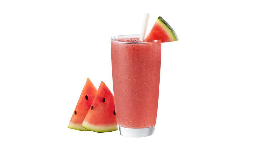 Watermelon Mojito Smoothie · Fresh watermelon, strawberry, lime & mint.