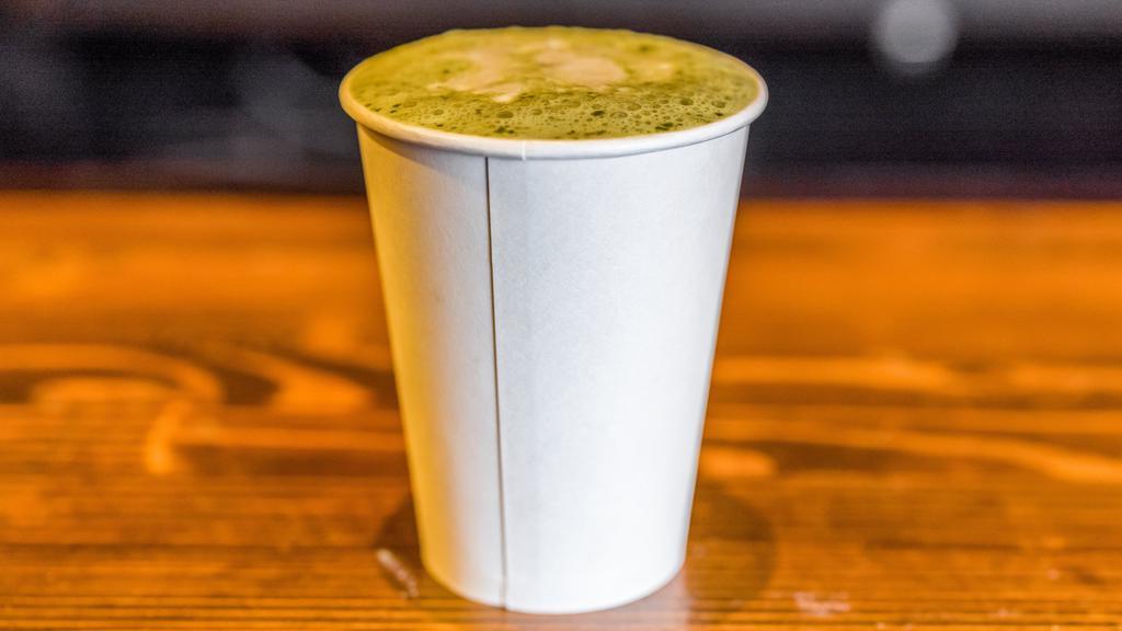 Matcha Latte · Match lattes are made with milk and green tea matcha powder. They are delicious iced, hot or blended!