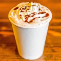 Campfire Cocoa · Kids hot chocolate with toasted marshmallow flavor and lots of whipped cream