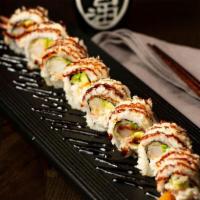 Crunch Roll · In: crab meat avocado shrimp tempura out: crunch unagi sauce