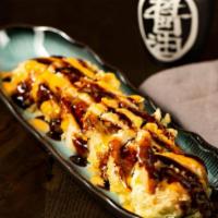Double Crunch Roll · In: tempura spicy tuna crab meat avocado out: spicy mayo unagi sauce