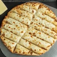 Cheesebread · Garlic Butter, Mozzarella Cheese, Tenneys Seasoning with 2 sides of Marinara