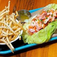 Signature Lobster Roll · New England or Connecticut Style, Served with Shoestring Fries