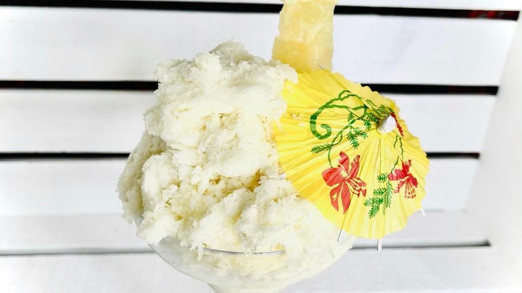 Pineapple Ice · All that’s missing is the island… made with real pineapple.