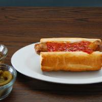Italian Sausage Sandwich · Mild sausage link, French bread, marinara sauce or an au jus.