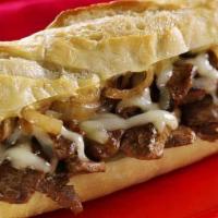 Cheese Steak Sandwich · With fry and drink.