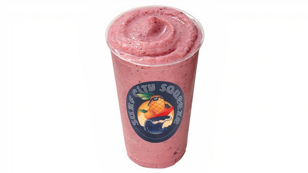Strawberry Banana · Real Fruit Smoothie Blend Made with our signature Smoothie Mix Strawberries & Bananas