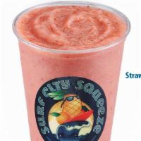 Strawberry Mango Chiller · Blended Ice with Strawberries, Mango & Agave Nectar