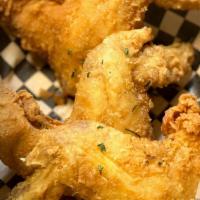 Chicken Wings · (3 Pieces). Battered seasoned and deep-fried.