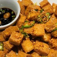 Deep Fried Tofu · Choice of a plain or salt and pepper seasoning and served with a house made soy sauce.