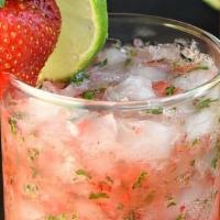 Sparkling Strawberry Lemonade · Made with fresh squeezed lemon juice with strawberry.