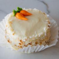 Carrot Petite Cake · Carrot with cream cheese filling.