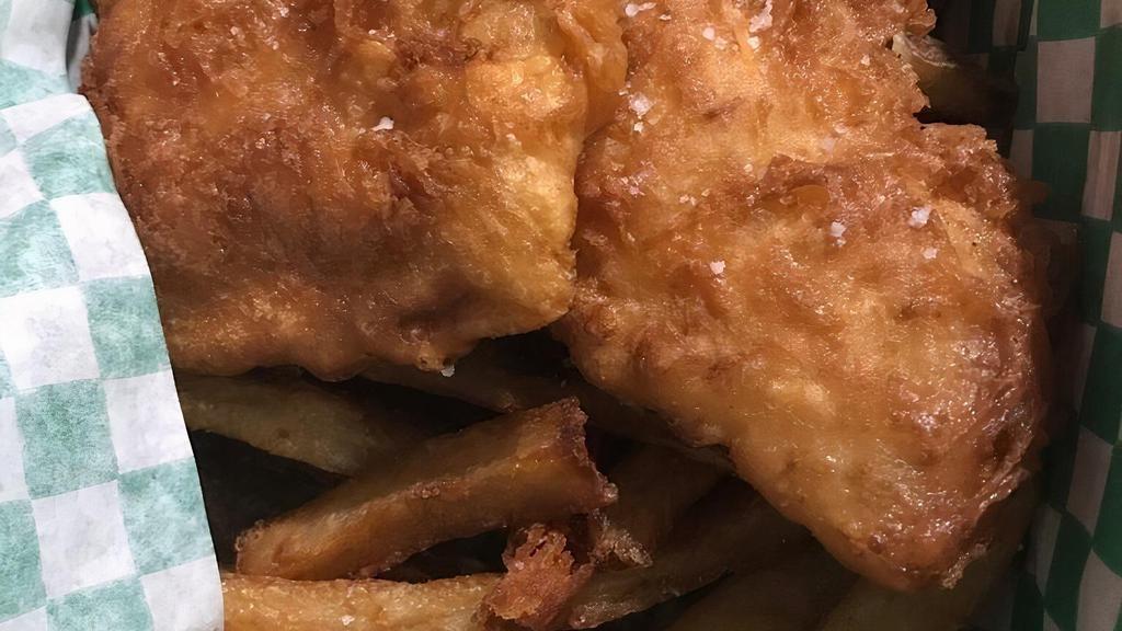 Fish & Chips · Beer battered true cod & house cut fries