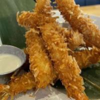 Coconut Shrimps · Fried coconut batter shrimp serve with sweet chili sauce.