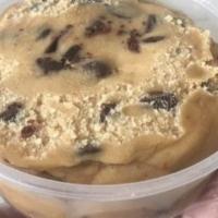 Chocolate Chip Cookie Dough · Enough cookie dough for four of our big cookies.  The dough will last a week+ in your fridge...