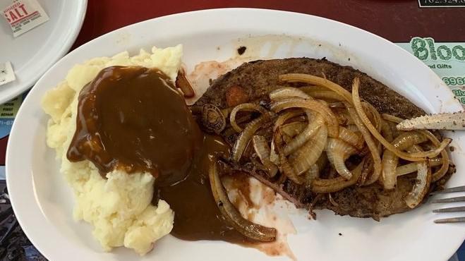 Liver And Onions · side of seasonal vegetables & dinner roll